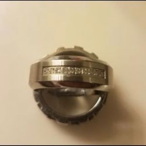 Size 10 wedding band stainless steel